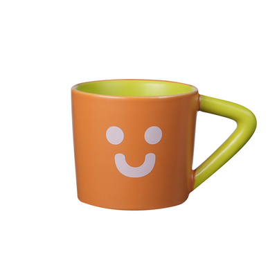 Dankbarkeit Farbblockade Keramik Kaffeetasse Große Kapazität Kreative Becher für das Büro