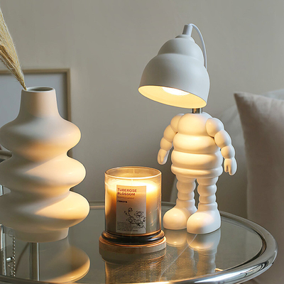 Nordic Cartoon Kleine Tischlampe Aromatherapie und Wachsschmelzkunst mit Farbdruck