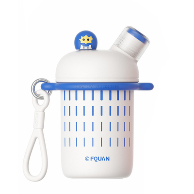 Seidenbildschirmdruck Kreativ Karikatur kühl Doppelt Getränke Tasse Handheld Crossbody Warm Tasse