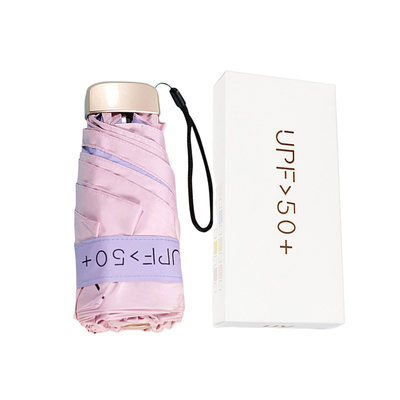 Farbiger Klebstoff Ultra-Leichtgewicht Träger Taschenschirm 50% Rabatt