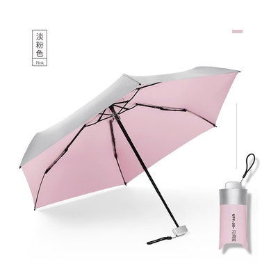 Mini-Titan-Silber 50% Klapp-Taschen-Schirm Wohlfahrtsgeschenk für Mitarbeiter für alle Anlässe