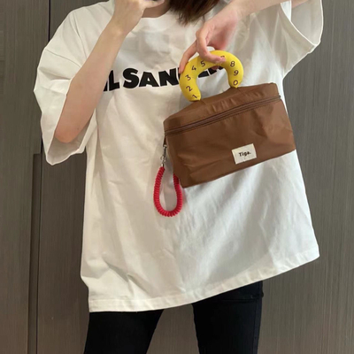 Logo Make-up Tasche Wasserdicht Nylon mit kontrastierenden Farben Lagertasche tolles Mitarbeitergeschenk