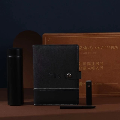 Hotel- und Resort-Souvenir-Set für Geschäftszwecke Leder-Handstift Wasserbecher-Notebook für Sammler