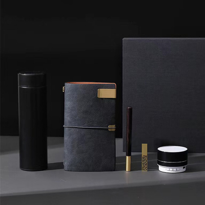 Bedürfnisse für Hotels und Resorts Temperaturanzeige Thermosbecher Notepad Bluetooth-Lautsprecher Holzstift