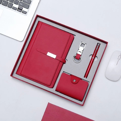 Graduation Business Notebook Set mit Karten Tasche Notepad Schlüsselbund Büroprodukte