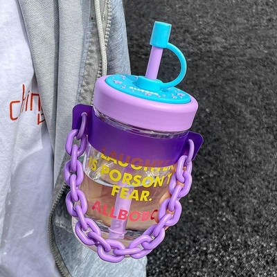 Reisebüro-Mitarbeitergeschenk hohes ästhetisches Wasserbecherdesign mit Stroh und Kundenlogo