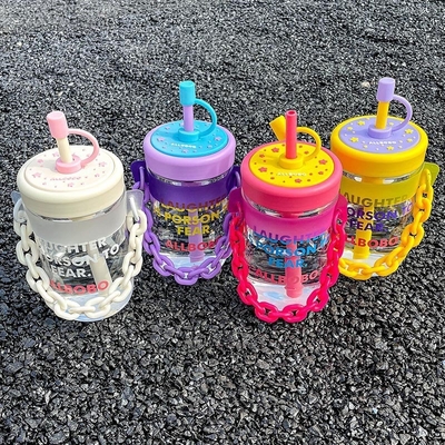Reisebüro-Mitarbeitergeschenk hohes ästhetisches Wasserbecherdesign mit Stroh und Kundenlogo