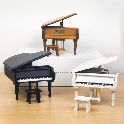 Seidenbildschirm gedruckte Holz Klavier Musikbox ideal für Hochzeitsgeschenke Brautparty Geschenke