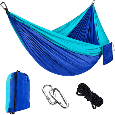 Mehrfarbiger Schaukel-Campingstuhl Freizeit Outdoor Fallschirm Stoff Hängematte Nylon-Material