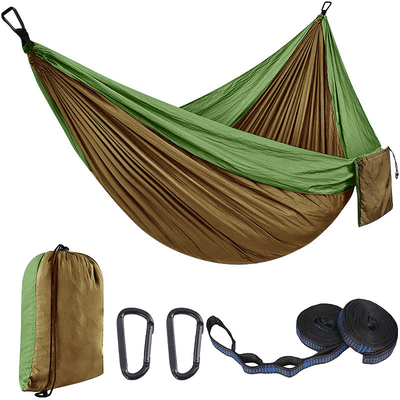 Mehrfarbiger Schaukel-Campingstuhl Freizeit Outdoor Fallschirm Stoff Hängematte Nylon-Material