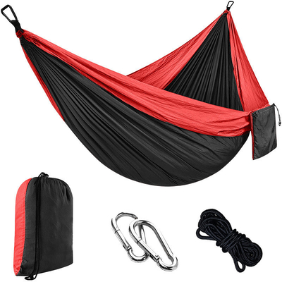 Mehrfarbiger Schaukel-Campingstuhl Freizeit Outdoor Fallschirm Stoff Hängematte Nylon-Material