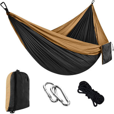 Mehrfarbiger Schaukel-Campingstuhl Freizeit Outdoor Fallschirm Stoff Hängematte Nylon-Material