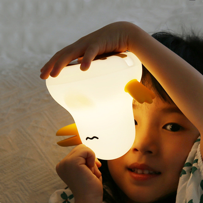 Qiyi Bird Silikonlampe Zeitgeschaltet Doppelton Licht Augenschutz Nachtlicht Aktivität mit Handgeschenk