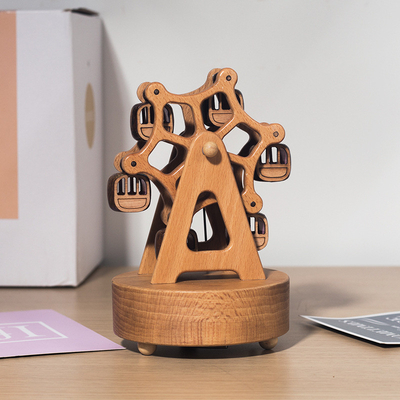 Holz Glück Riesenrad Acht-Ton-Box Kreative Ahorn-Box mit UV-Druck