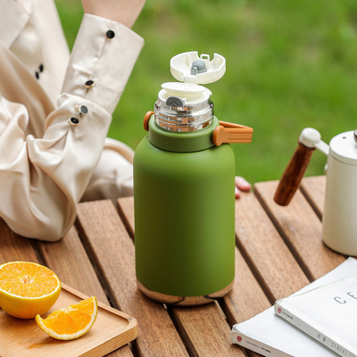 Aktivitäten Portable 316 Edelstahl Wasserflasche 1200ml Isolierte Gestopfte Teekanne