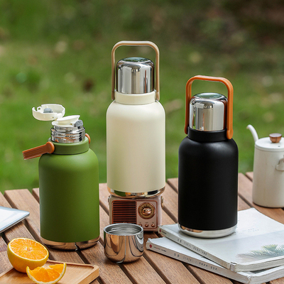 Aktivitäten Portable 316 Edelstahl Wasserflasche 1200ml Isolierte Gestopfte Teekanne