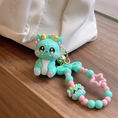 3.5cm*5cm PVC Dragon Keychain Süßes kleines Geschenk für Rucksack Hängekette inklusive