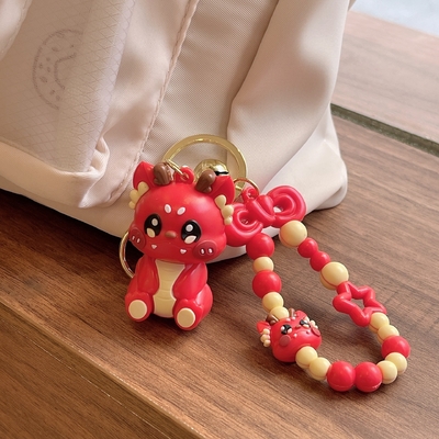 3.5cm*5cm PVC Dragon Keychain Süßes kleines Geschenk für Rucksack Hängekette inklusive