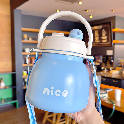Hohe Ästhetik und große Kapazität Isolierte Tasse mit Griff 2 Farbgrafikdruck