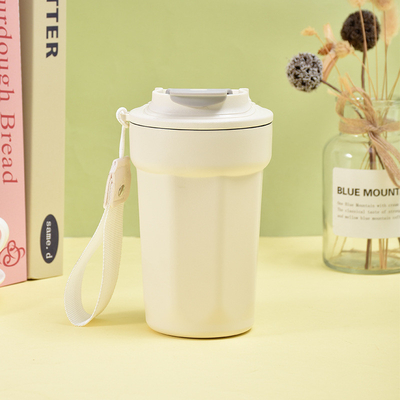 Seidenbildschirm gedruckte tragbare Seil-Tasse hohe Ästhetik Qiqu isolierte Tasse für Büro