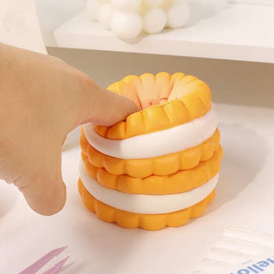 Kreative Stresslinderung Soft Cookie Man Spielzeug Slow Rebound Cream Nugget Kuchen für Mitarbeiter