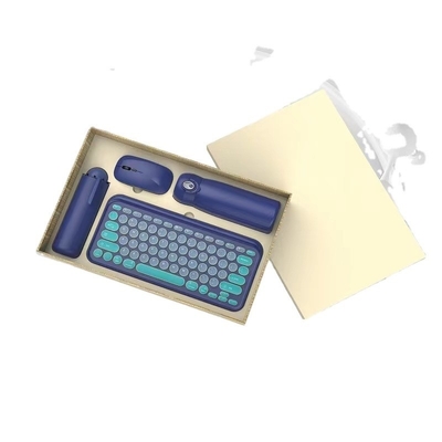 Kleine frische Früchte Grün drahtlose Tastatur Maus Temperatur Glas Schirm Set perfekt