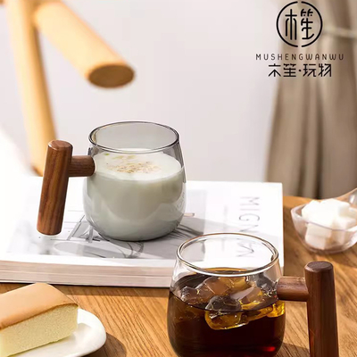 UV-Drucktechniken Glas-amerikanische Kaffeetasse Minimalistische Bürowasserbecher für Geschenke