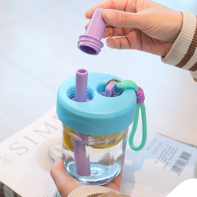 Alumni-Beziehungen / Klassenversammlungen Koreanische Version Süße Strohbecher mit Anti-Drop-Funktion