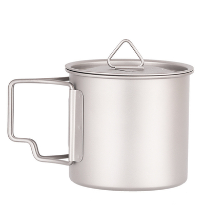 Silk Screen Printed Portable Titanium Cup 350 ml für Camping und Outdoor-Aktivitäten