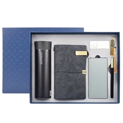 Dongfangyun EPOT Notebook Buckle Warm Cup Power U Disk Set mit Seidenbildschirmdruck