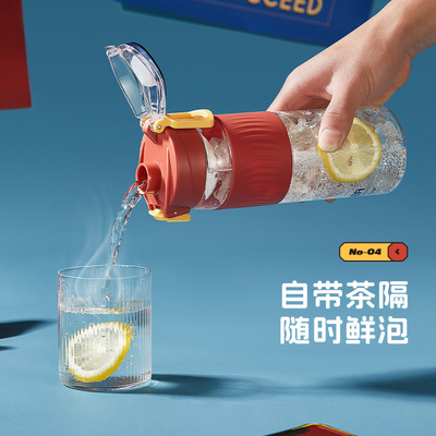 Hochtemperaturbeständige Wasserflasche Fitness Tritan Sportbecher für Aktivitäten