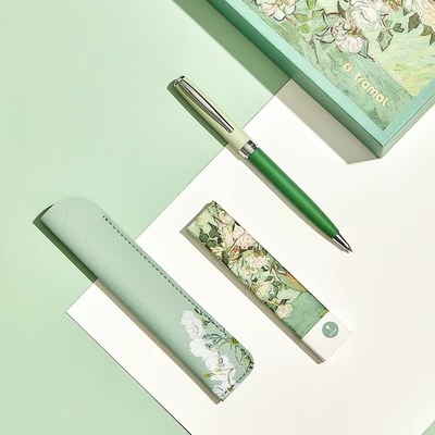 Benutzerdefiniertes Logo Weißer Rose Pearl Pen Unterschriftenstift für hohes Aussehen und neutrales Büro