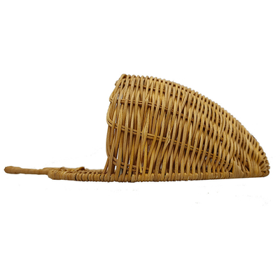 Seidenbildschirmdruck Handgefertigt Rattan Gewebter Apfel-Speicherkorb für die Organisation zu Hause