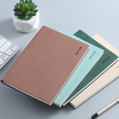Kleines, frisches PU-Notizbuch aus weichem Leder in einfacher Farbe für Bürogeschenk