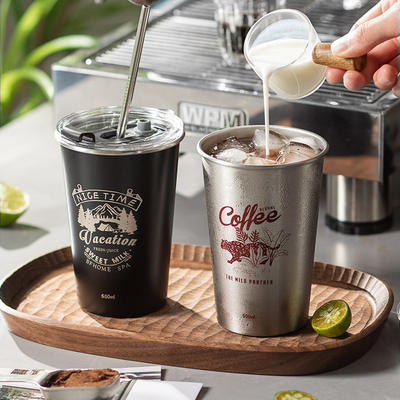 Portable Cup aus Edelstahl für Outdoor-Aktivitäten und Alumni-Beziehungen