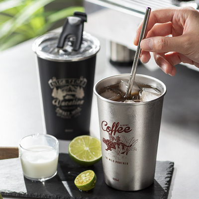 Portable Cup aus Edelstahl für Outdoor-Aktivitäten und Alumni-Beziehungen