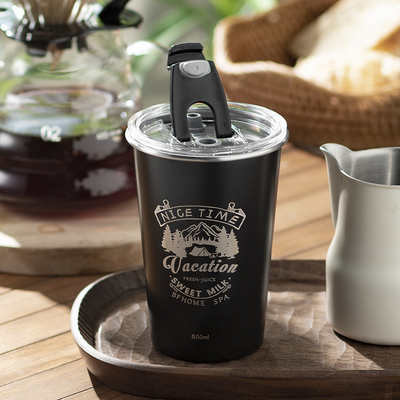 Portable Cup aus Edelstahl für Outdoor-Aktivitäten und Alumni-Beziehungen