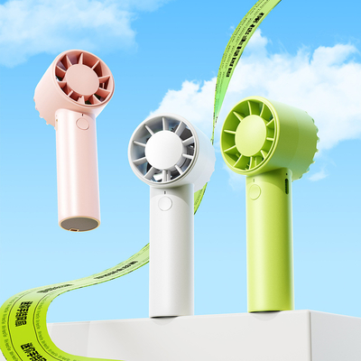 Mitarbeitergeschenk Mini-Ladegerät Hals-Hängeventilator mit Custom-Logo Seidenbildschirmdruck
