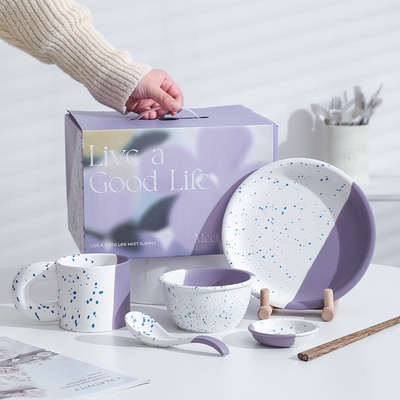 Büroprodukte Romantik Star River Keramik-Tischgegenstände Geschenksatz für eine Person hohes ästhetisches Design