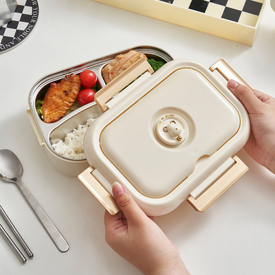 Lebensmittelqualität Edelstahl-Lunchbox von Unternehmen angepasst