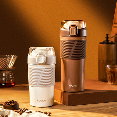 480/650 ml Vakuumgriffe Federkappe Becher Fahrrad Kaffee Auto Isolierende Tasse Ideal Neuerung Geschenk