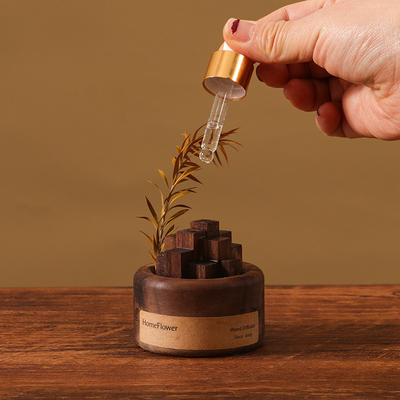 Personalisierte Aromatherapie Erweiterter Duft Holz ätherisches Öl mit Farbdruck