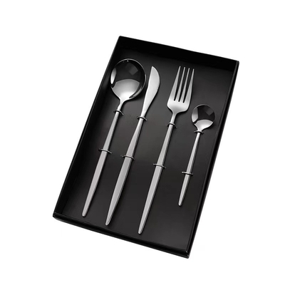 Hohe ästhetische Wert Rost Stahl Tischgeschirr Set von 4 Stück Farbdruck Neuheit Geschenke