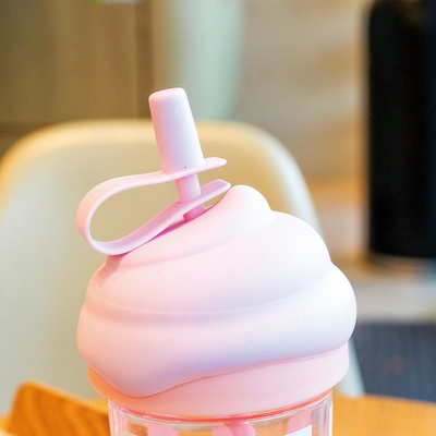 Eiscreme Strohbecher Kreativer Trend Große Wasserbecher für die Wertschätzung der Mitarbeiter