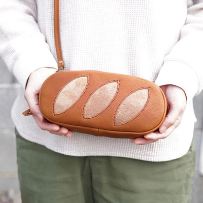April Fools' Day Textur Make-up Aufbewahrungsbeutel Süßes kleines Brot Crossbody-Tasche für Aktivitäten