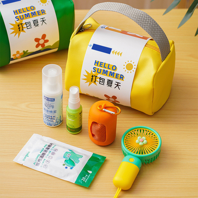 Individuelles Logo Sommer-Cool Handgeschenk für Unternehmen Beschaffung 1 Farbdruck