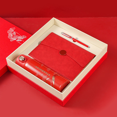 - Schicker Anzug Isolierter Becher 450ml Notebook Unterschreibstift Ein Muss für Sport und Spiele