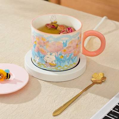 Landwirtschaft Lieblings-Kreativgeschenk des Endnutzers mit warmer Tasse und süßer Keramik-Tasse