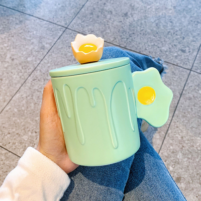 Hochwertiges Keramikbecher Büroprodukte Seidenbildschirmdruck Geburtstagsgeschenk für Mitarbeiter