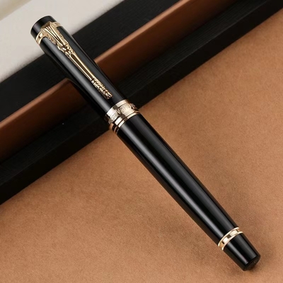 Geschäftsgeschenk Metall-Fontänke-Stift mit benutzerdefiniertem Logo und 1-Farb-Grafikdruck